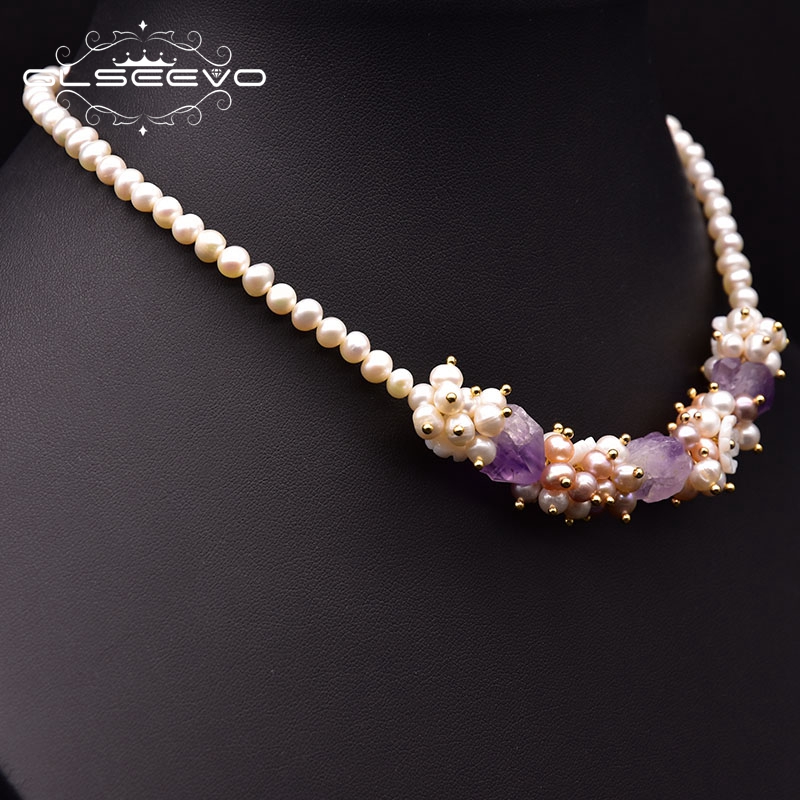 GLSEEVO – collier court en per - Pearl Trim Chain avis et prix