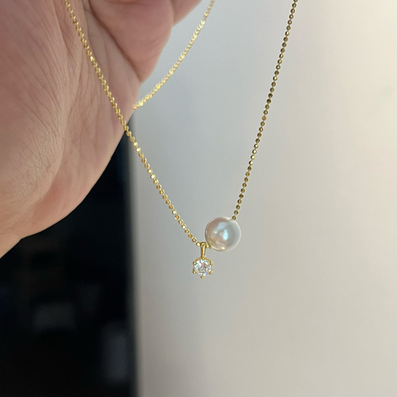 Nouveau collier en argent ster - Pearl Trim Chain avis et prix