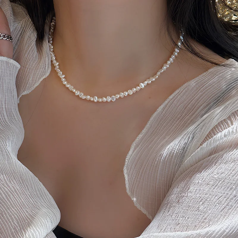 Colliers de perles d'eau douce - Pearl Trim Chain avis et prix