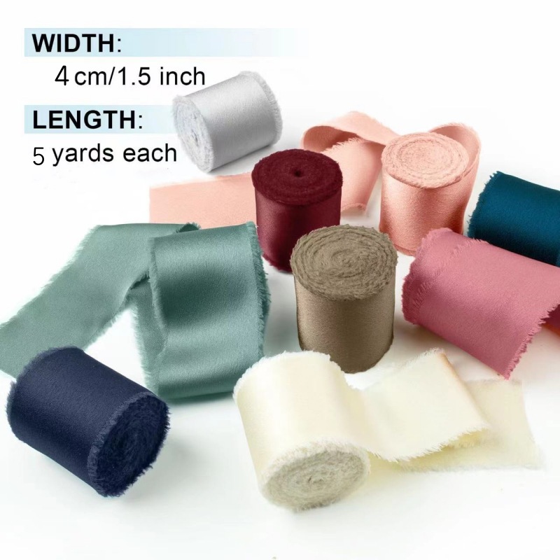 Ruban en soie satinée, 3 roule - Organza Ribbon Spool avis et prix