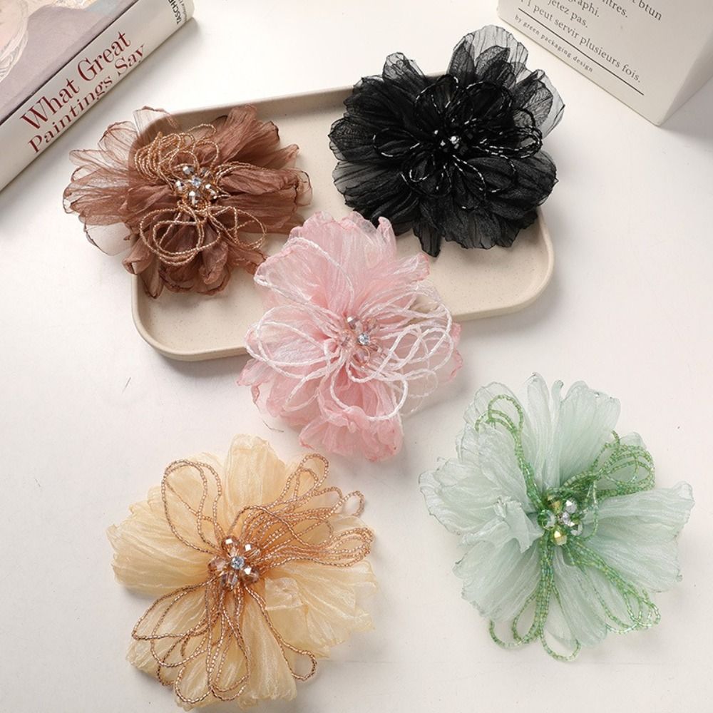 Fleur en tissu organza, patch  - Crystal Mesh Fabric avis et prix
